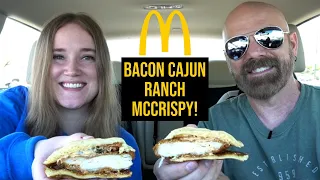 McDonald's New Bacon Cajun Ranch McCrispy & Deluxe Review! Plus, Discussing Our Favorite Sandwiches!