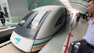 Shanghai's Maglev Train First  Class, from airport to city, China