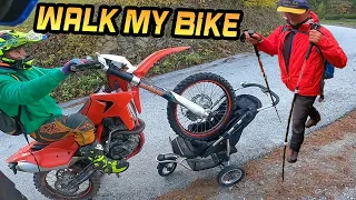 Took My Baby Dirt Bike On A Walk - Angry World VS Motocross