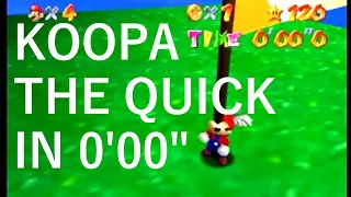 Super Mario 64 - Koopa the Quick in 0"00'00 Glitch