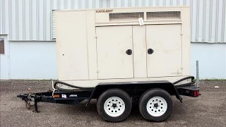 Used-Katolight / John Deere 50 kW standby portable /trailered diesel generator set - Stock# 46349001
