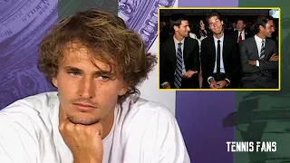 Alexander Zverev "Djokovic, Federer & Nadal are G.O.A.T" - Wimbledon 2021 (HD)