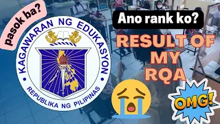My DepEd Journey: RQA result is out! pasok ba ako? omg!