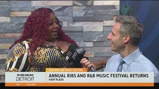 Detroit's annual Ribs and R&B Music Festival returns this weekend at Hart Plaza