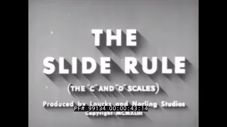 HOW TO USE A SLIDE RULE  (C&D SCALES)  ANALOG COMPUTER  MULTIPLICATION & DIVISION  99134