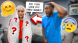 Surprising My Fiance With My EXTREME HAIR TRANSFORMATION! *SHOCKING*