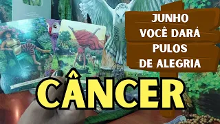 CÂNCER ♋️ JUNHO24 ⭐️ VOCÊ TERÁ MUITOS MOTIVOS PARA AGRADECER E DARÁ PULOS DE ALEGRIA 🥂🍀❤️#tarot