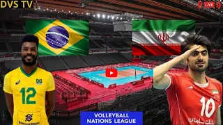 BRASIL X IRÃ AO VIVO LIGA DAS NAÇÕES DE VÔLEI MASCULINO ONDE ASSISTIR COM IMAGENS