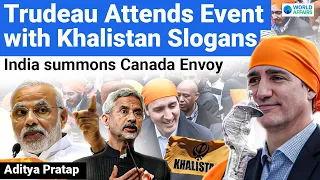 INDIA BIG Action On Canada as Khalistan Slogans Raised in front of Justin Trudeau | World Affairs