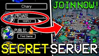 SECRET SERVER TO GET 100 PLAYER LOBBY IN AMONG US! HOW TO PLAY 100 PLAYER LOBBY IN AMONG US