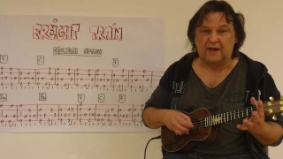 Fingerstyle Ukulele Lesson #58: FREIGHT TRAIN