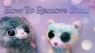 Beanie Boo Customization Tutorial Episode 2 | How To Remove Stuff!