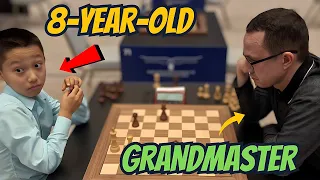 8-year-old boy takes on 2469-rated Grandmaster | Roman Shogdzhiev vs GM Vadim Zvjaginse