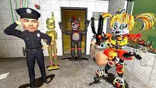 ANIMATRONICS SCARE THE SECURITY GUARD FNAF COOP Garry's Mod