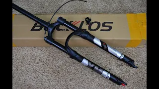 Bucklos 120mm Travel $137 Budget Air Suspension Fork from Amazon, Unboxing