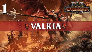 VALKIA THE BLOODY - Total War: Warhammer 3 Champions of Chaos Campaign #1