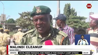 Inmates at Kilifi Prison, security officers lead cleanup exercise in Malindi