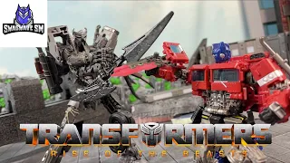 Transformers Rise of The Beast - Optimus Prime vs Scourge [Stop Motion Film Part 2]