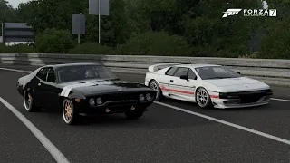 F&F Plymouth GTX VS Lotus Esprit V12 (Dominic Toretto VS Me) | Forza Motorsport 7 Drag Race!