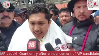 Ex-MP Ladakh JTN Grand entry after BJP announce Tashi Gyalson as candidate for Loksabha election2024