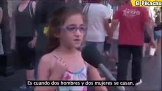 Respuestas de niños sobre el matrimonio gay.