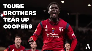 Toure brothers first goals in Isuzu UTE A-League