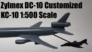 Custom DC-10 Zylmex Modified into KC-10 Extender Military Refueling Tanker Aircraft F-4 Phantom