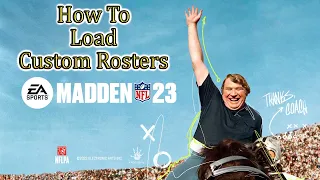 Madden NFL 23🏈How To Load Custom Rosters