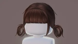 ROBLOX UGC Twintails Hair Modeling Timelapse #2