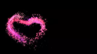 Glitter Particles Heart Shape