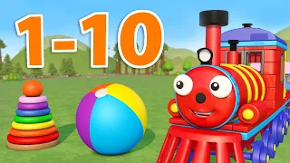 From 1 to 10 children - Educational cartoons for children - Olly the train