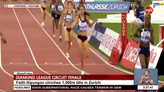 Faith Kipyegon declared the 2021 Diamond League 1500m champion