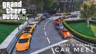 GROTTI & PEGASSI CAR MEET IN GTA 5 ONLINE