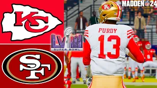 Chiefs vs 49ers Simulation | Super Bowl 58 | Madden 24 PS5