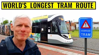 The *LONGEST* tram route in the world! De Panne to Knokke (67km / 42 miles)