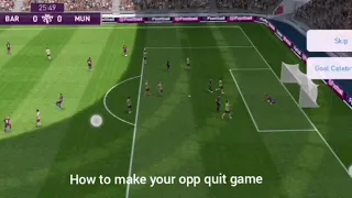 How to make opponent quit game - PES 20 ONLINE