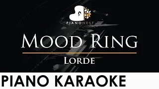 Lorde - Mood Ring - Piano Karaoke Instrumental Cover with Lyrics
