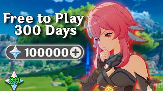 Can I Get 100,000 F2P Primogems in 300 days?