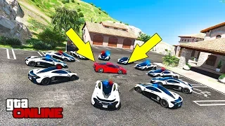 У ЭТОЙ FERARRI ОГРОМНЫЕ ПРОБЛЕМЫ С КОПАМИ В GTA 5 ONLINE! ПОЛИЦЕЙСКИЕ ДОГОНЯЛКИ ГТА 5