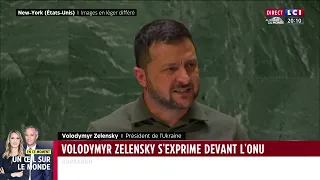 "La Russie fait du chantage au monde entier" : le discours de Volodymyr Zelensky à l'ONU