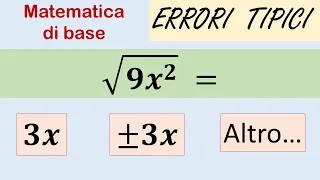 Errori tipici sui radicali
