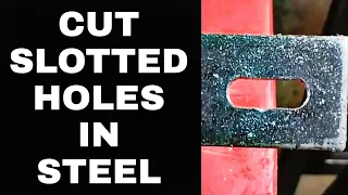 How To Cut Slotted Holes in Steel with a Drill Press