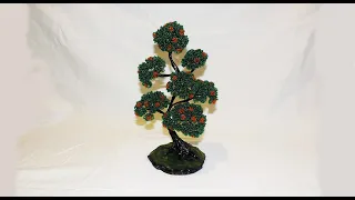 Дерево из бисера. Бонсай Часть 1/Bead tree. Bonsai Part 1