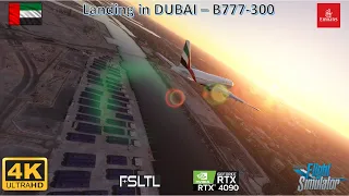 FS 2020 - A Passenger Life - Landing in Dubai OMDB - Emirates B777-300 - ULTRA Settings - RTX 4090