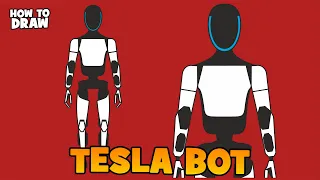 How to draw Tesla Bot Optimus Humanoid Robot