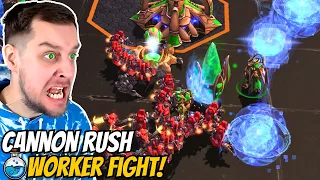 ALL or NOTHING Cannon Rush Defense! | Cannon Rush in Grandmaster #21 StarCraft 2