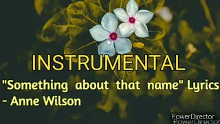 Something about that name INSTRUMENTS -Anne Wilson.          Note:  i didnt own the song/music.