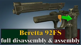 Beretta 92: full disassembly & assembly