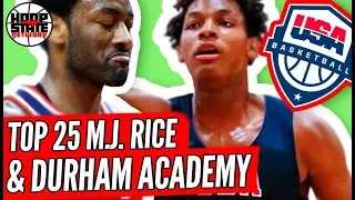 M.J. Rice the #HoopState's MANCHILD!! John Wall's Protege & Durham Academy Are Ring Ready?!