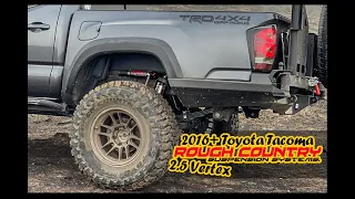 How To Install 2016-2022 Toyota Tacoma Rear Shocks | Rough Country Vertex Review Watch B4 You Buy!!!